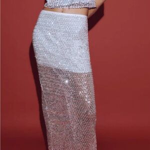Shona Joy Maxi Sequin Skirt
